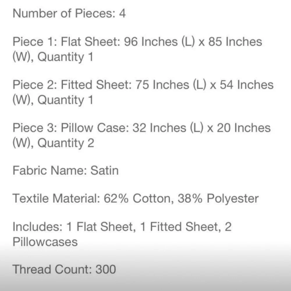 CasaLuna Temperature Regulating Sheet Set --Full 300 Thread Count Solid
